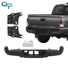 For Toyota Tacoma 2016-2023 Rear Step Bumper Powdercoated Black Steel To1103125 For Toyota Tacoma 2016-2023 Rear Step Bumper Powdercoated Black Steel To1103125