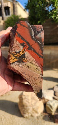 Indian Paint Stone Death Valley CA Faced Rough 7"X5.5"X2.5" 5 Pounds See Video - Picture 3 of 6