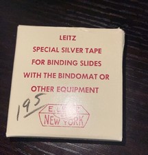 Leica Leitz Special Silver Tape For Bonding Slides With Bindomat