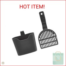 Durable Litter Scoop for Cat Litter Box, with Holder, Efficient Sc