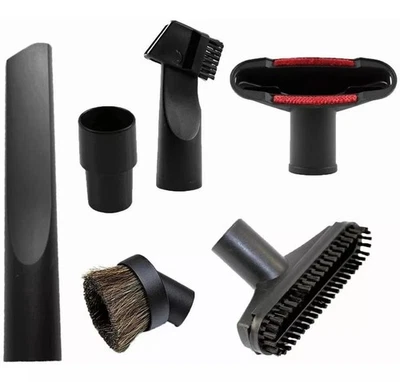 6 Pcs Vacuum Attachments Replacement 1 1/4 Inch & 1 3/8 Inch Vac Accessories Bru