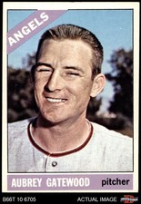 1966 Topps #42 Aubrey Gatewood Angels 6 - EX/MT