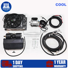 Universal Underdash Cool Ac Kit Compressor Condenser For Vehicle Retrofit