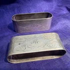 Pair REED & BARTON Sterling Silver Napkin Rings 64.4g  USA