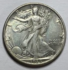 1936-D Walking Liberty Half Dollar; Higher Grade 50C; X027