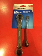 JobSmart 4-in-1 SAE Ratcheting Wrench 2pc Set: 2334457 See Description