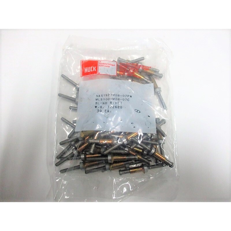 NAS-1921M08-07PW 100 pcs Blind Rivet Mfg: Huck Condition: New Surplus ...