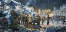 "Strategy at Noville" James Dietz WWII Art - 101st Airborne - 506th PIR