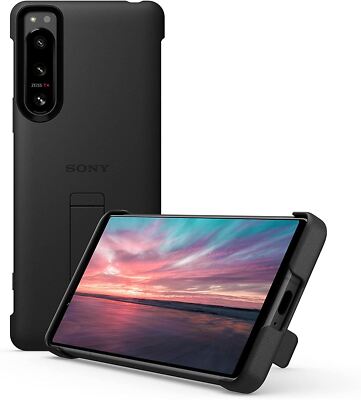 Sony Style Cover with Stand for Xperia 5 IV - Black - XQZCBCQB.ROW