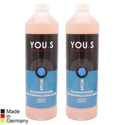 YOU.S Premium Care Rim Cleaner Concentrate Wheel Washer Hand Wash 2x 1Liter