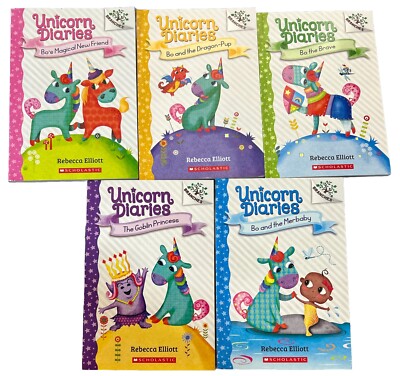 Branches Book : Unicorn Diaries by Rebecca Elliott. ( Lot Of 5 )