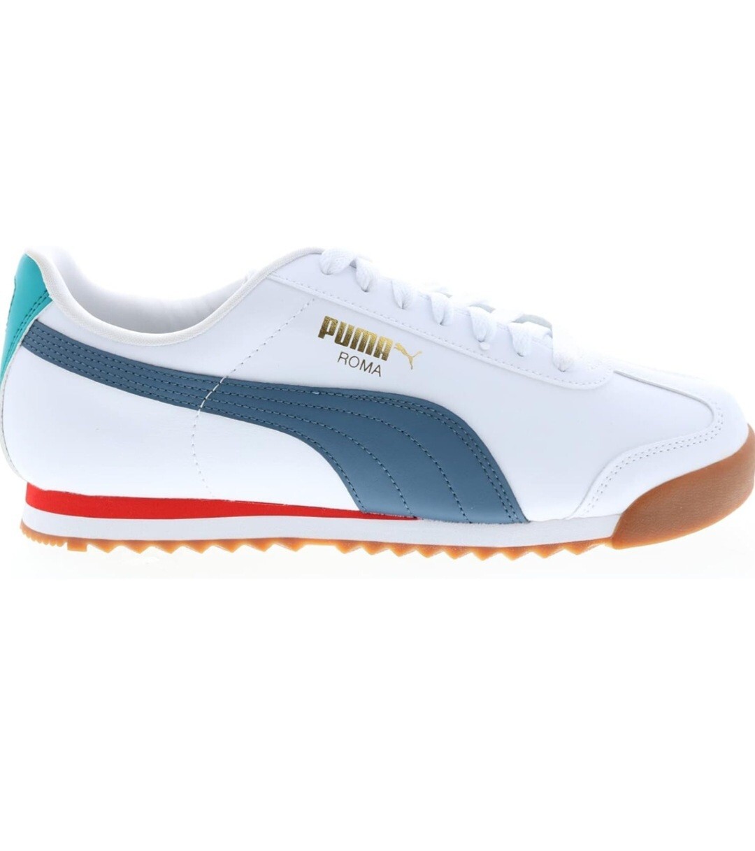 Size 9.5 womens puma roma basic shoes white-evening sky gum image 2