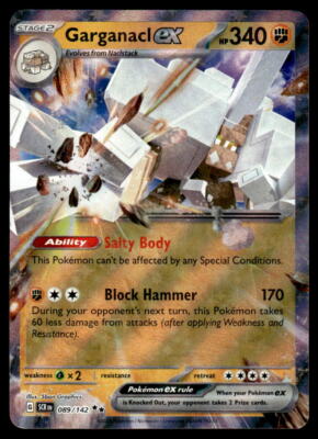 garganacl ex pokemon card value #89 Prices | Stellar Crown the official authentication and grading ensure this card remains a verified mainstay of your growing collection. Pokemon Garganacl ex 089/142 Stellar