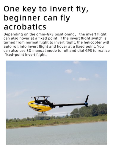 Fly Wing FW450L V2.5 RC Helicopter FBL 3D GPS 6CH RTF with 2 Batteries Yellow - Picture 22 of 24