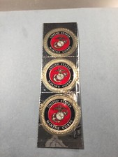 USMC / United States Marine Corps Vinyl Decal / Sticker 1-3/4" 3 pc set 