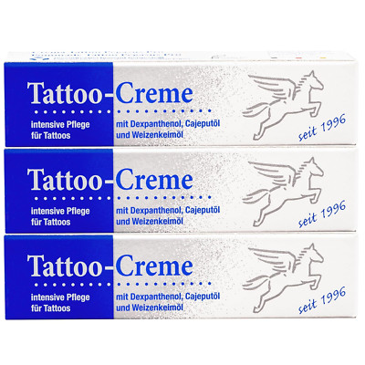 Pegasus Pro Tattoo-Creme 3er-Set, Tägliche Pflege & Aftercare,Feuchtigkeitsspend