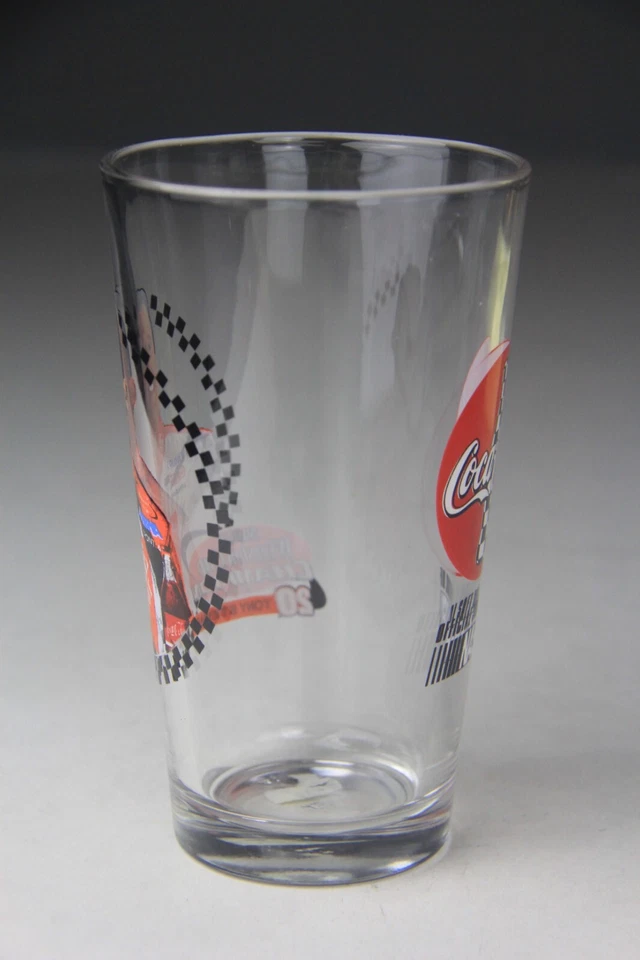 2002 Coca-Cola NASCAR Racing #20 Tony Stewart 20 oz. Cup glass cold Beer - Image 3 of 4