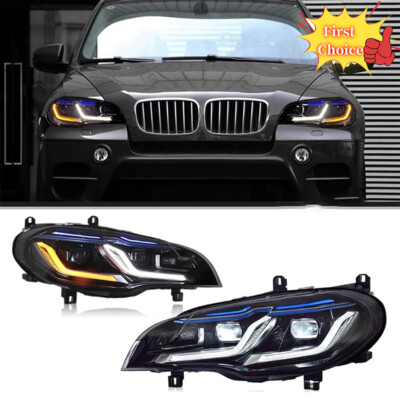 2x Scheinwerfer Montage für BMW X5 E70 2007-2013 Projektor LED DRL ersetzen OEM