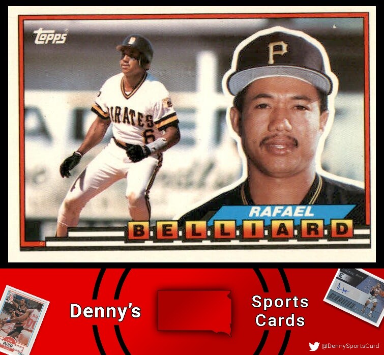 1989 Topps Big #196 Rafael Belliard Pittsburgh Pirates Baseball