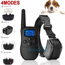 Collar Electrico Para Perros Impermeable Con Control Remoto 4 Modos