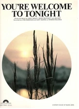 LYNN ANDERSON/GARY MORRIS-YOU'RE WELCOME TONIGHT--SHEET MUSIC-PIANO/V/CHORDS-NEW