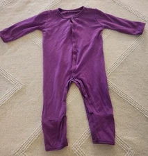 Kyte baby snap footie size 0-3M- purple