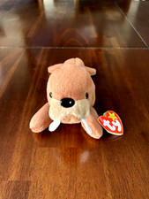 Ty 1995 TUSK the Walrus, PVC, MWMT, Tag Errors, Vintage, Free Shipping.
