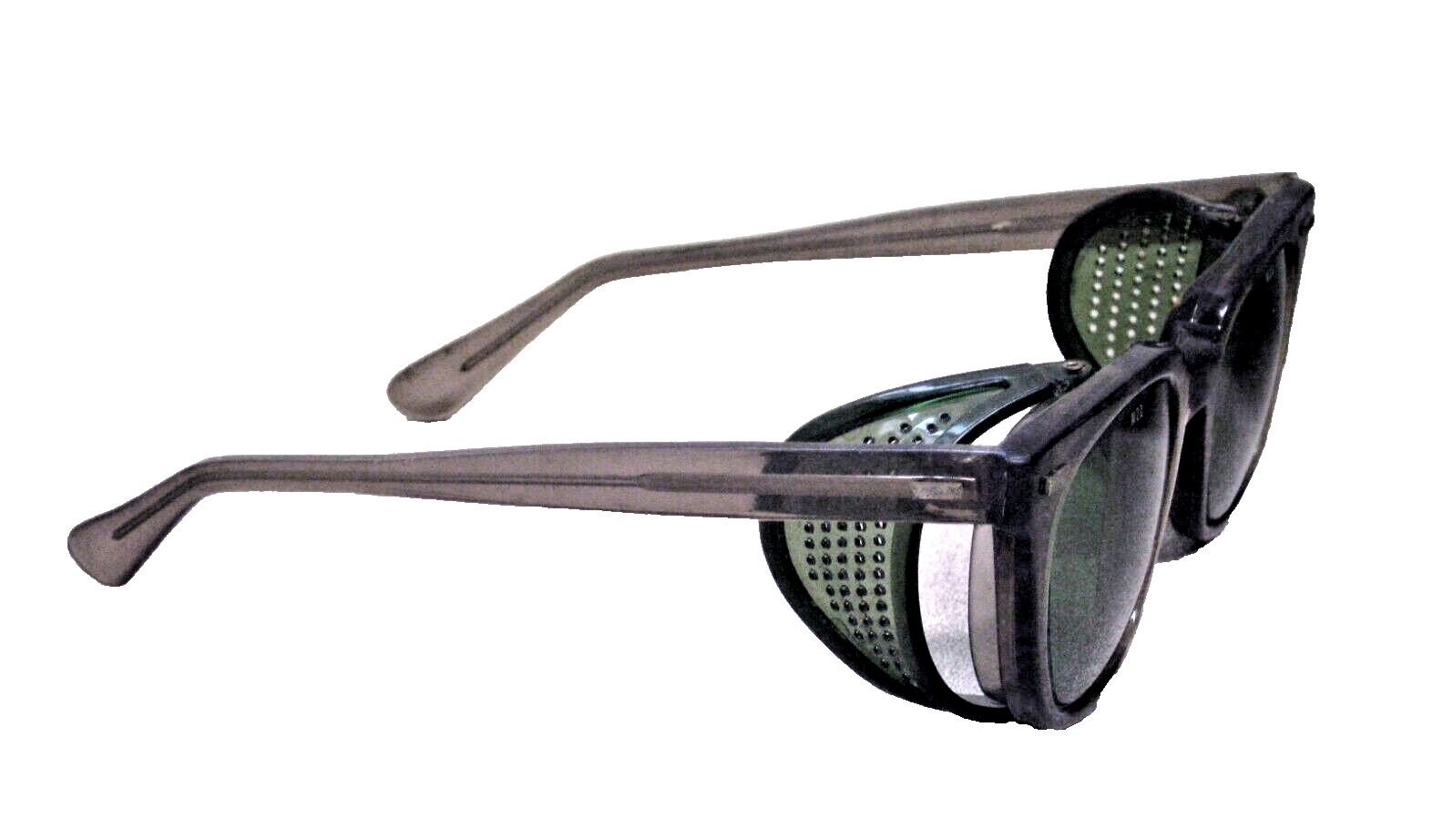 Vintage Green Glass Safety Glasses EYEGLASSES Steam Punk Style eBay