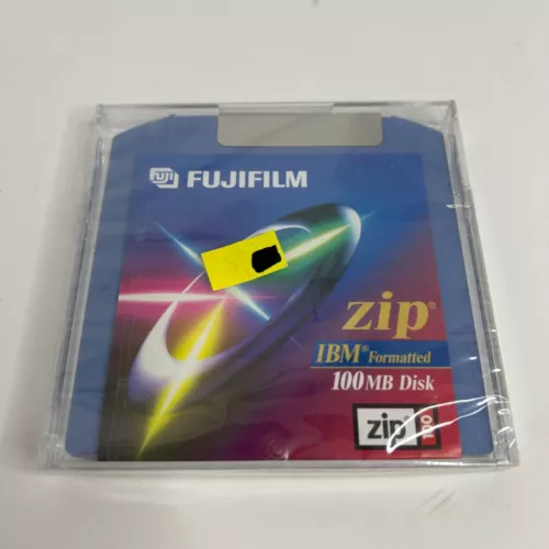 Fujifilm 100MB Zip Disk - IBM formatted Blue 1 Pack New and Sealed