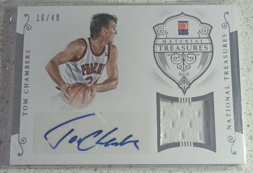 2014 Panini National Treasures Material Signatures /49 Tom Chambers #MTS-TC Auto