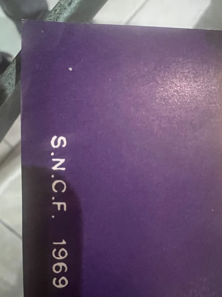 affiche ancienne sncf 1969 Rare Train Emprunt Publicité  - Photo 3/4