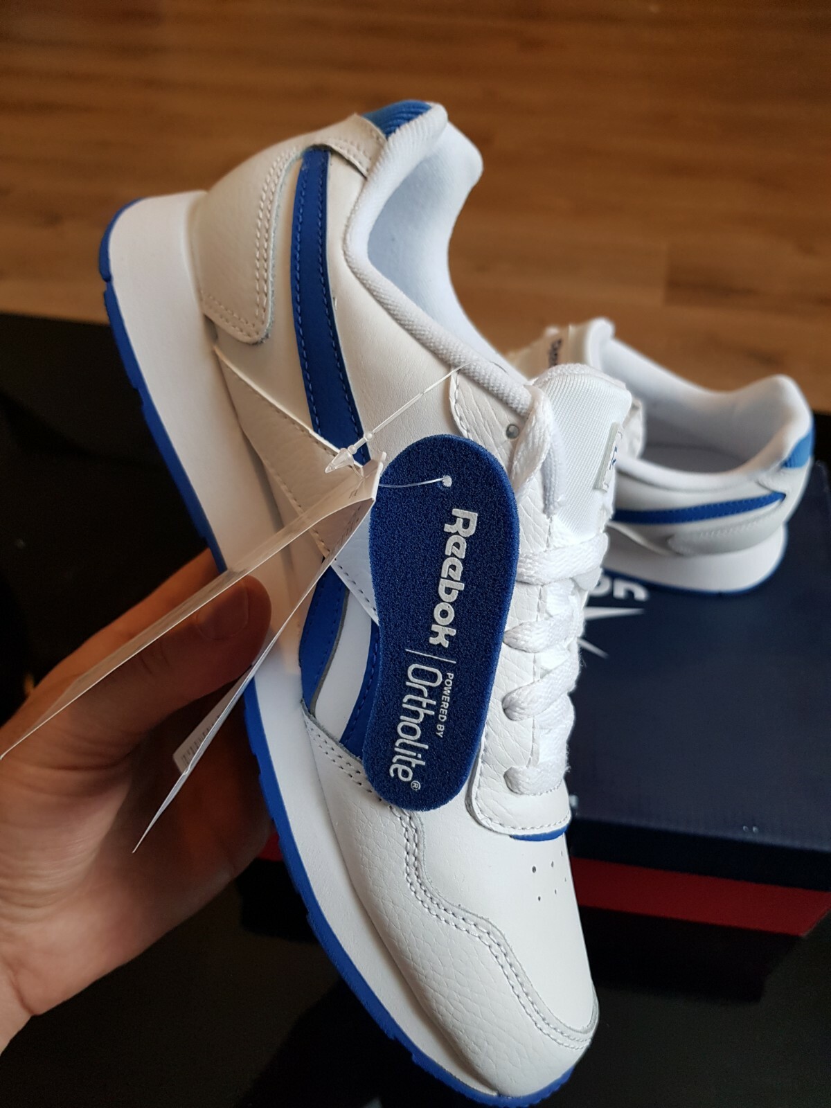 REEBOK CLASSIC OG WHITE BLUE RED ROYAL FOAM LITE UK 6 EUR 39 EF7693 | eBay