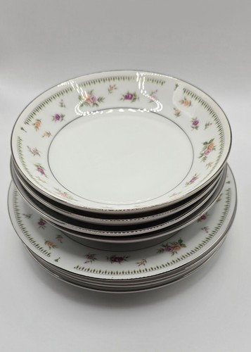 Set Cina porcellana fine Abingdon vintage Giappone - tazze, piatti e dessert floreali - Foto 4 di 21