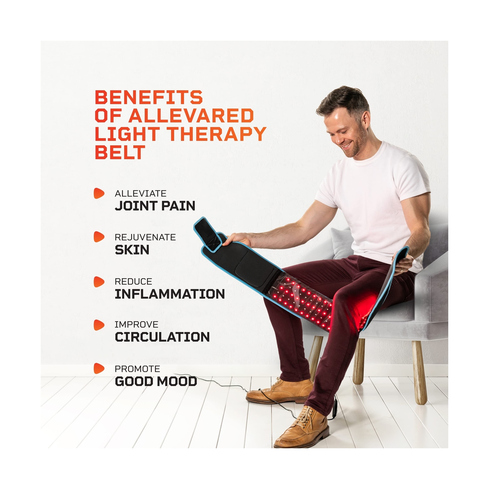 Life Pro Compact & HandsFree Light Relief Therapy Red for sale