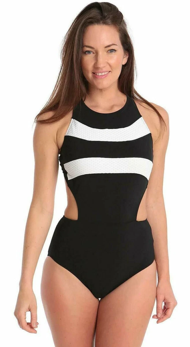 Gottex Women's Swimsuit One Piece Formula One High Neck Cut Out