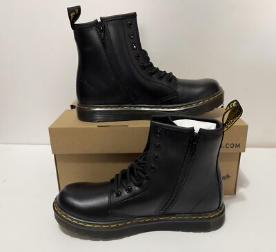 Dr Martens Kids' Zavala Combat Lace Up Boot Little/Big Kid