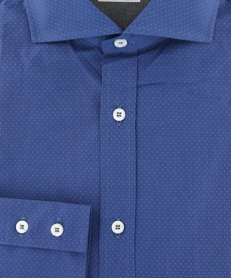 Camisa Brunello Cucinelli Azul Lunares - Completa - M/M - (MG6728C17) Foto 2 de 4