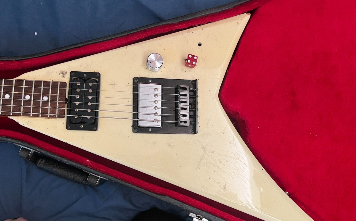 Kramer Vanguard V White Original 80's Electric Guitar w/ Case | eBay