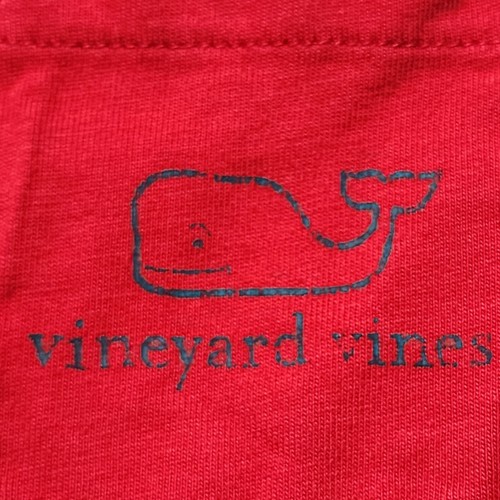 T-shirt manica lunga Vineyard Vines ragazza maglione rosso medio logo balena girocollo - Foto 4 di 6