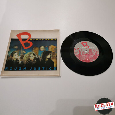 bananarama - rough justice 7'' lenticular 3d sleeve vinyl record VG