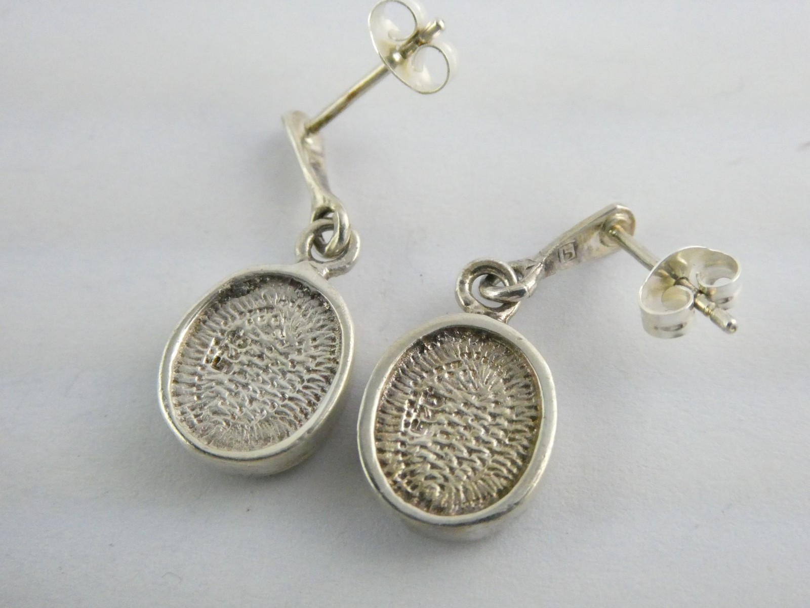 Sterling Silver Abalone Shell Flat Cab Dangling S… - image 8