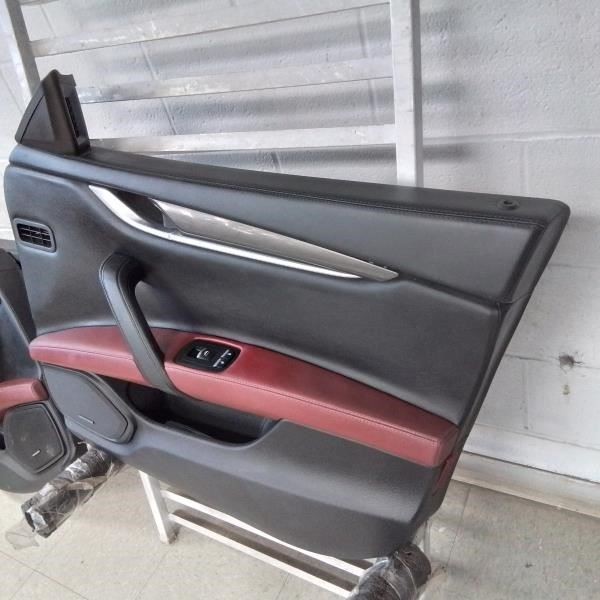 2016 MASERATI GHIBLI Passenger Side Front Interior Trim Panel Black/Red TRIM NA 
