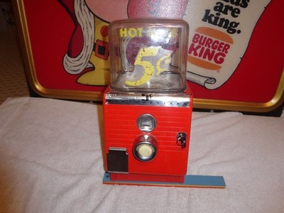 VINTAGE 1940'S NORTHWESTERN IL. HOT NUTS HEATED 5 CENTS VENDING