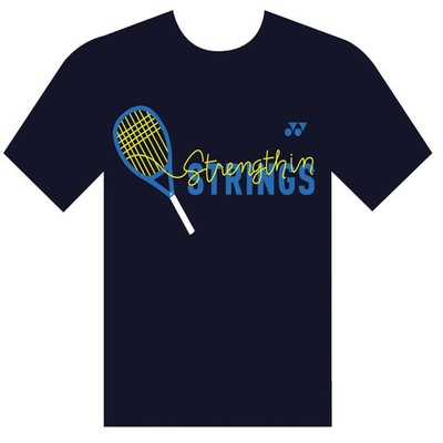 Yonex Strength in Strings Cotton t-shirt, Brand New, Men's Small