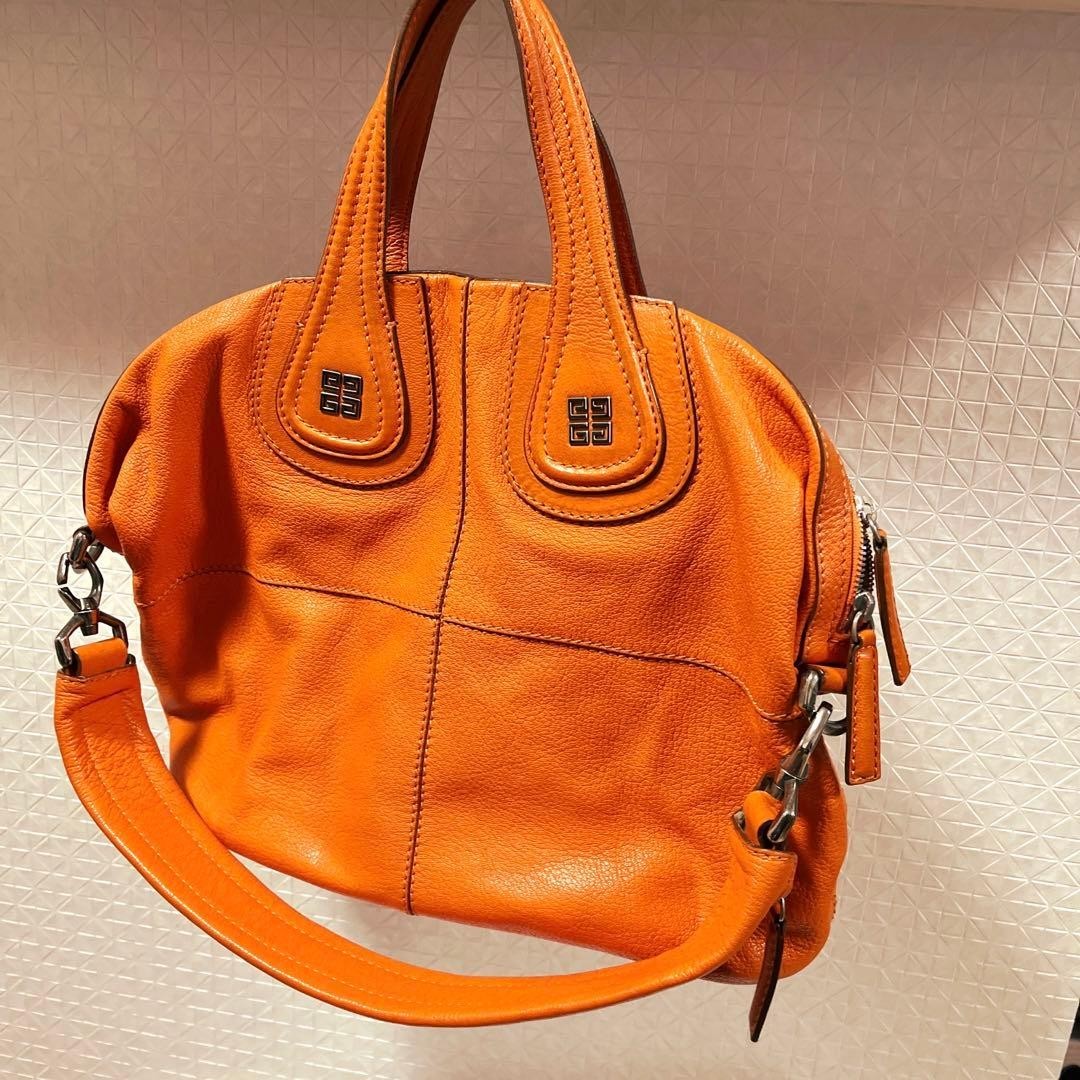 GIVENCHY Nightingale Authentic Orange Shoulder Ba… - image 2