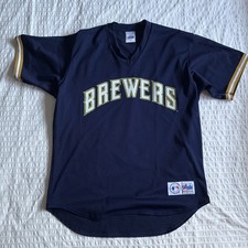Vintage Brewers Mesh Jersey - L - made in the USA