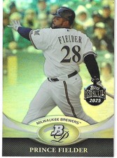 Prince Fielder 2025 Advent Silver Pack Overprint 2011 Bowman Platinum 63