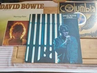 LOT 4 VINYLS 12" & 10" DAVID BOWIE IMPORT 2 LP HOLLAND BLUE WAX STAGE + #d 10" +