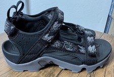 Teva Little Kids Tanza Sandal size 1 Black Grey Rainfall boys girls water hiking