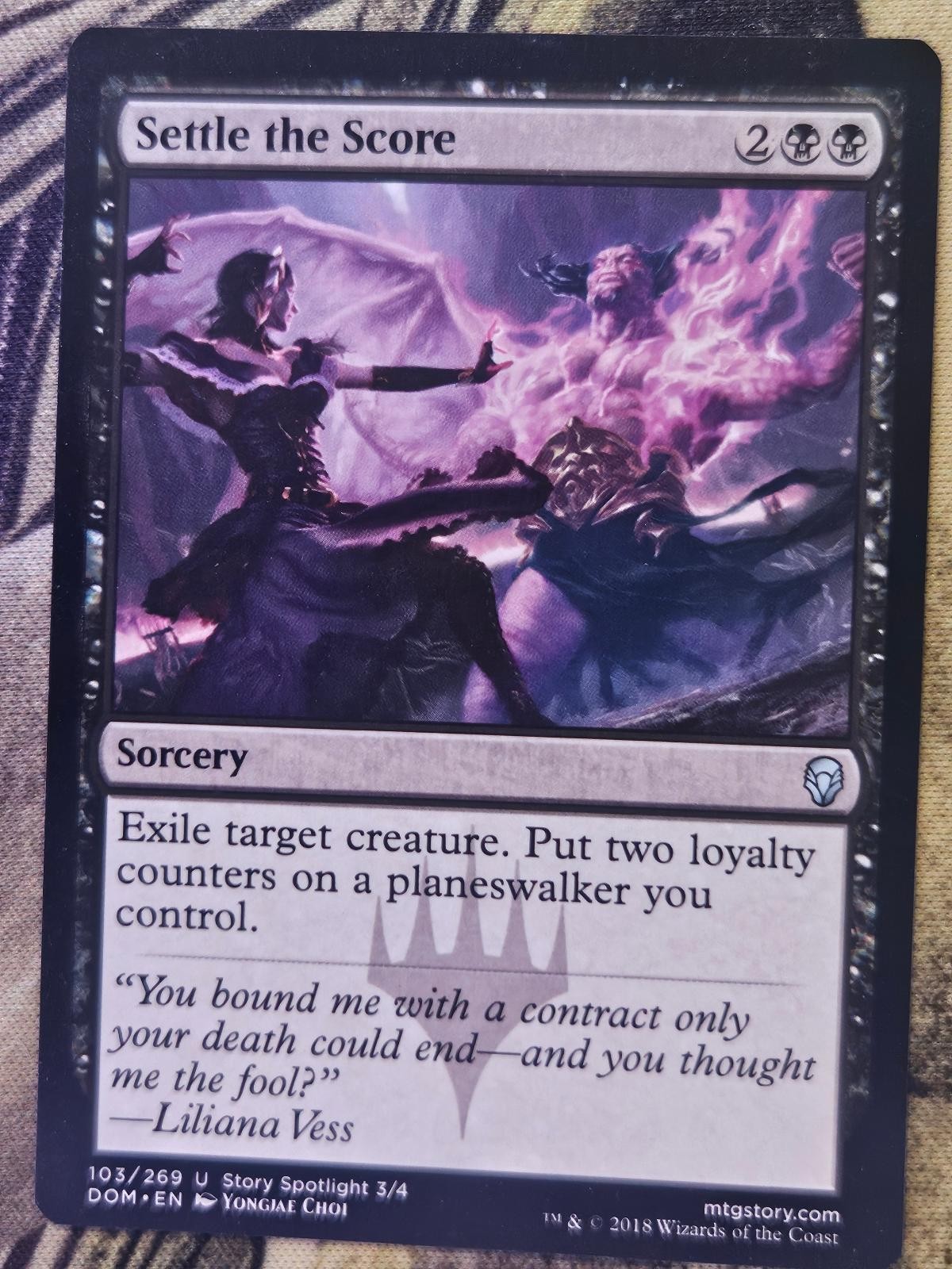 Settle the Score 103 Uncommon Dominaria Magic: The Gathering Lightly Played